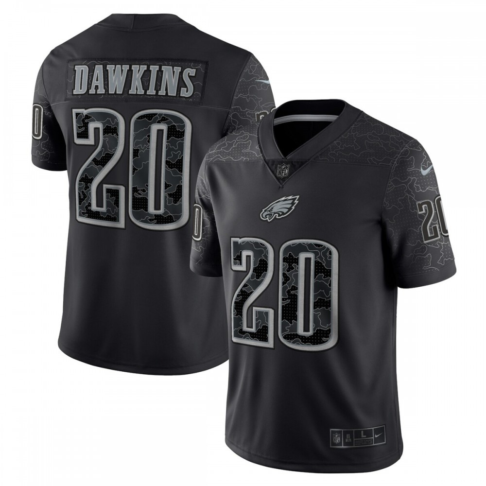 Brian Dawkins Philadelphia Eagles Nike Retired Player RFLCTV Limited Jersey - Black-GridironStore